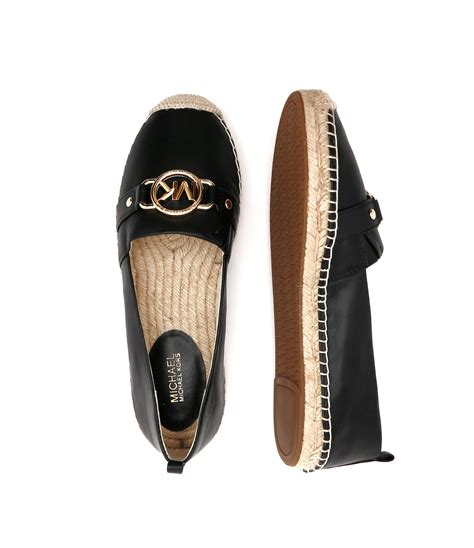 michael kors espadrilles black leather|michael kors espadrilles sale.